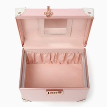 大容量化妆箱密码手提便携化妆包可爱韩版收纳盒跟妆纹绣工具