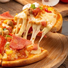 探索寻鲜5种口味披萨批发家用早餐速食培根奥尔良即食芝士半成品