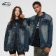 Laike Men's American Street Denim Spring & Fall Trendyy Gradient Loose Denim Jacket Men's High-End Denim Jacket