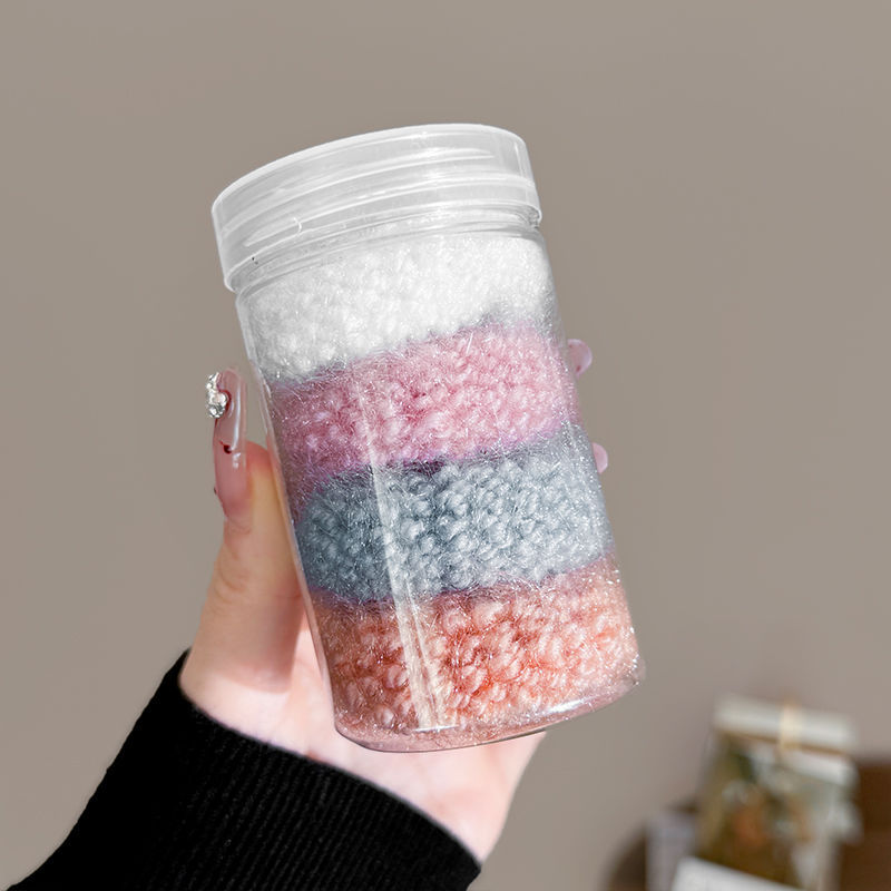 Temperamento de invierno y otoño lana gruesa anillo de cabello no daña cabello de alta elasticidad de banda de goma duradera cuerdas de cabello 2024 nuevo toque de cabeza