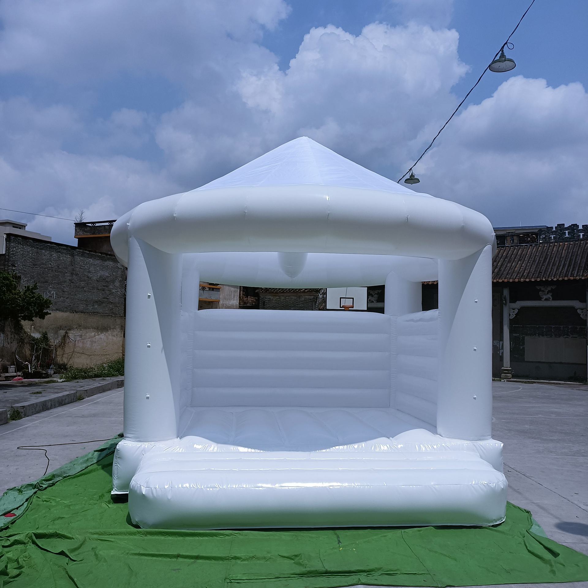 Scoop wedding trampoline venue entertainment shooting background…