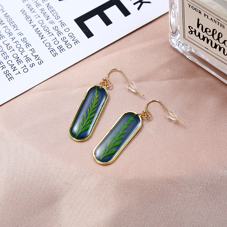 Retro Flower Resin Enamel Womenu0027S Drop Earrings 1 Pair