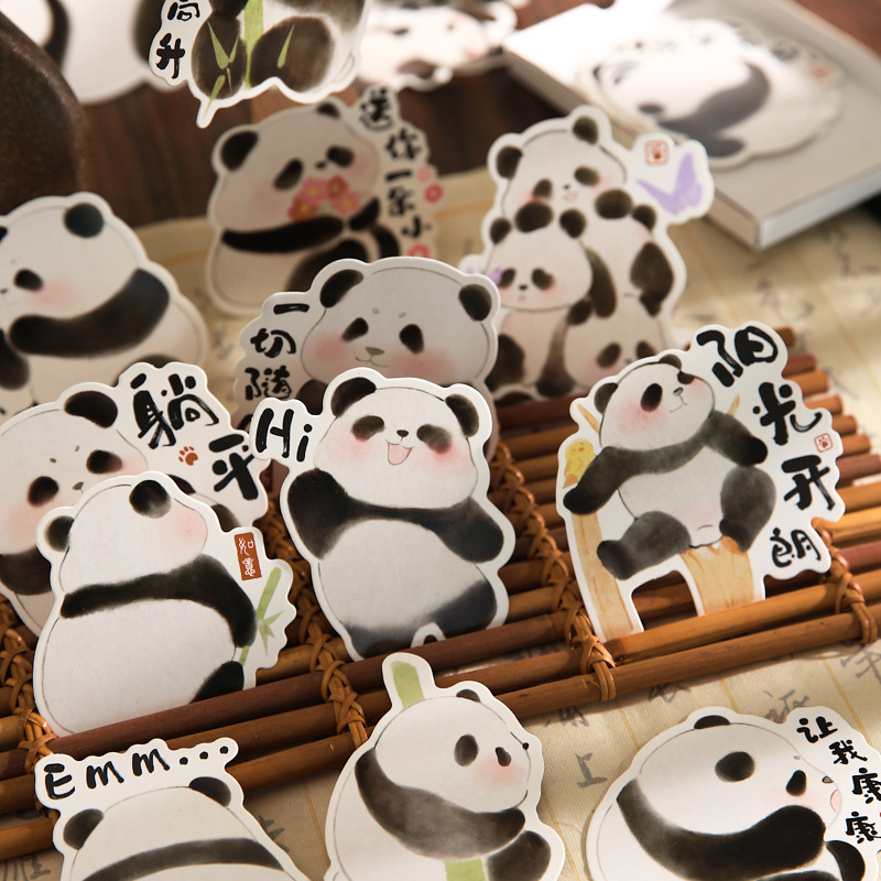 Mr. Paper Alien Postal Panda Vienes Serie Cute Cartoon Travel Souvenir Mensaje Confesión Tarjeta de felicitación