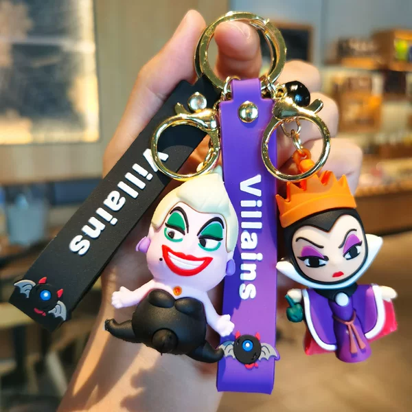 [Price Negotiable] Villainous Evil Witch Silicone Keychain Doll Car Anime Pendant Available