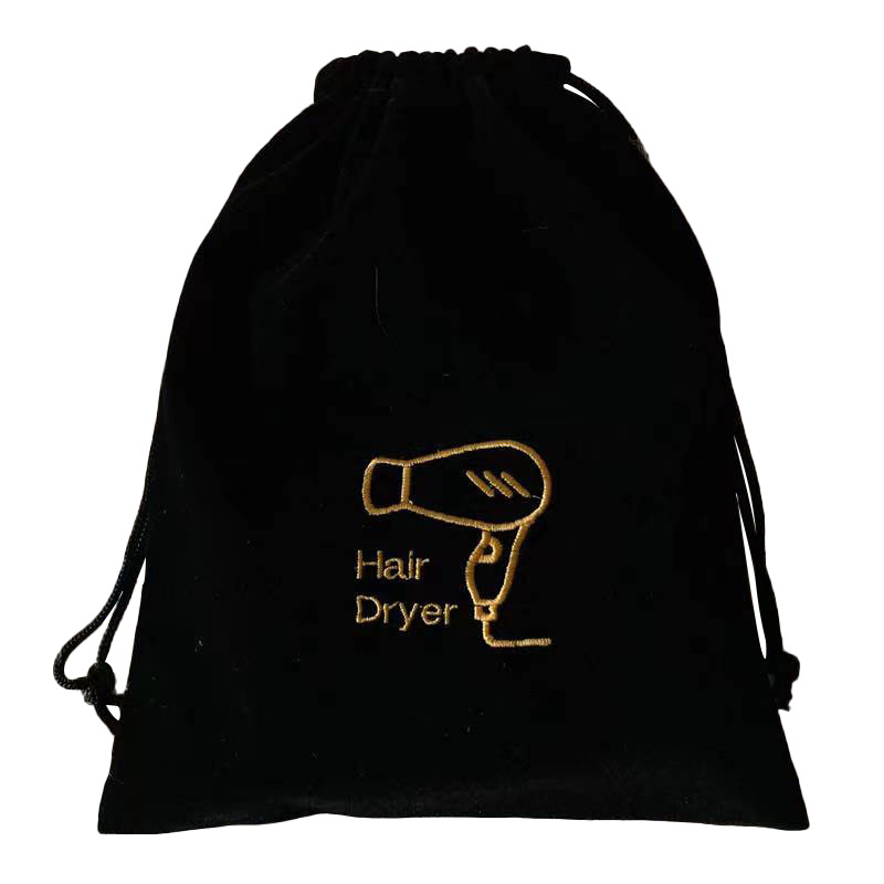 Bolsa de terciopelo bolsa de secador de pelo de hotel bolsa de terciopelo en stock bolsa de cordón bolsa de joyería bolsa de secador de pelo bolsa de almacenamiento bolsa de lino