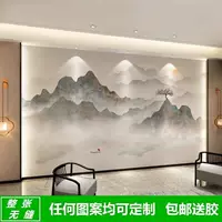 2025 новый фотообои для телевизора в китайском стиле, пейзажная пленка для стен, объемные обои для гостиной с пейзажным дизайном