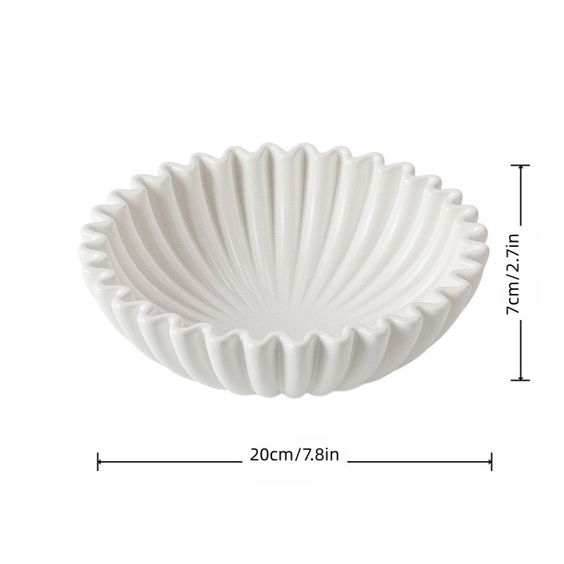 장식 접시 중형 20cm - 화이트