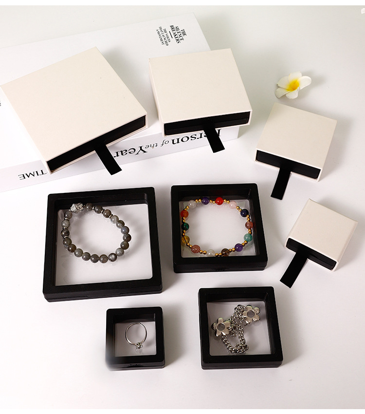 1 Piece Paper Luxurious Daily Date Solid Color Jewelry Boxes display picture 3