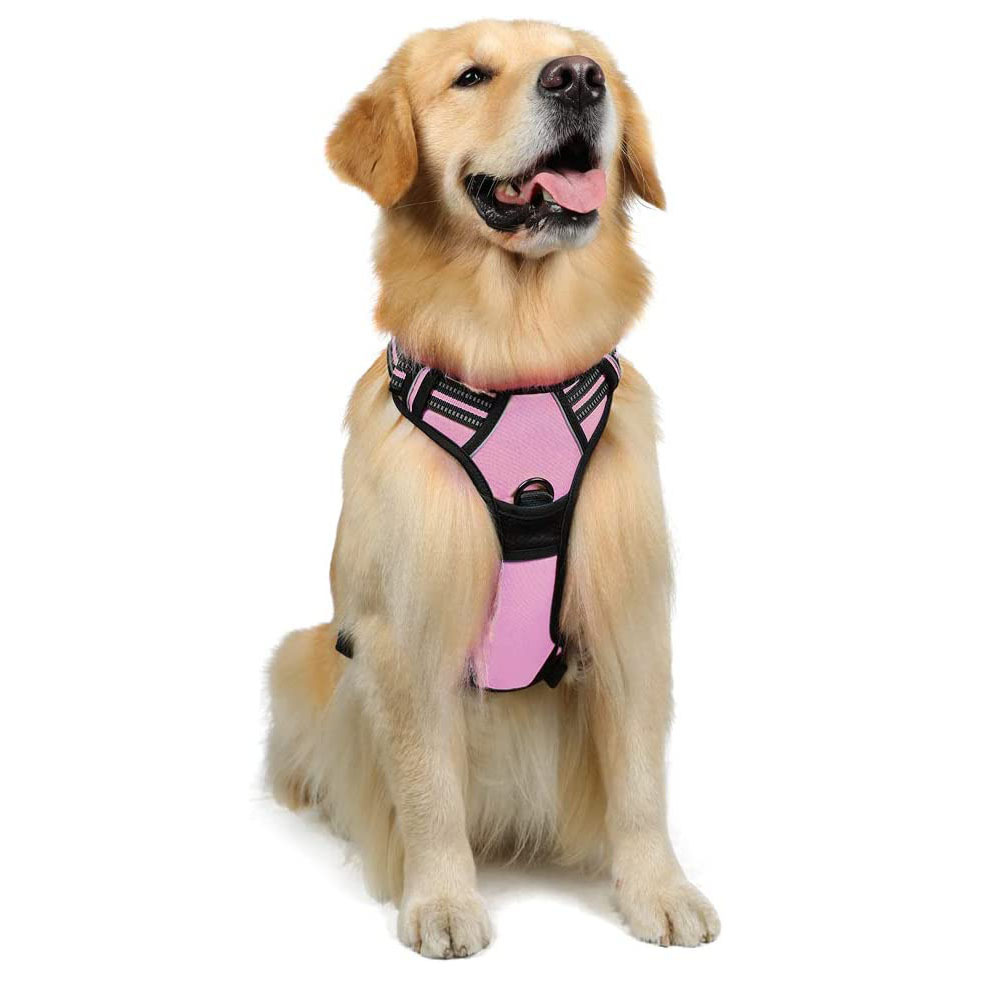 狗狗背心式狗绳背带式牵引绳 反光中大型防爆冲宠物狗胸带