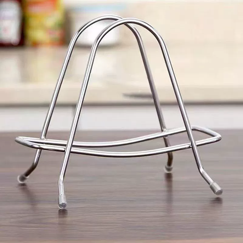 Thickened Stainless Steel Cutting Board & Pot Lid Rack E18, Space-Saving Kitchen Organizer