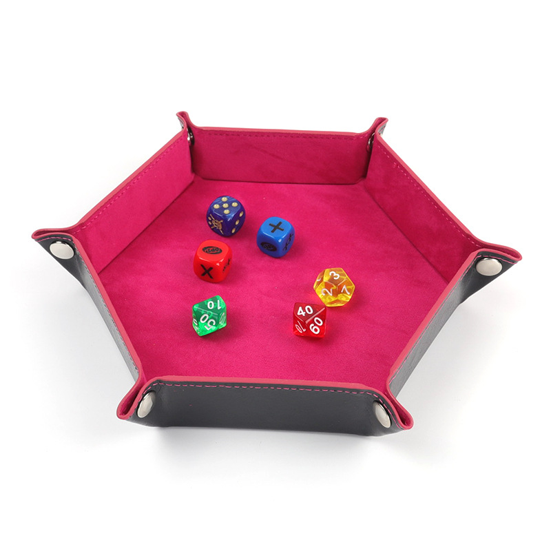 Vide-poche velours hexagonal boîte de rangement pliable_voghion.com