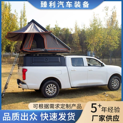 Hard-Top Alloy Car-Mounted Triangular Folding Helicopter Semi-Automatic Hydraulic Tent for Outdoor Self-Driving Camping (Avtomobil dam çadırları)