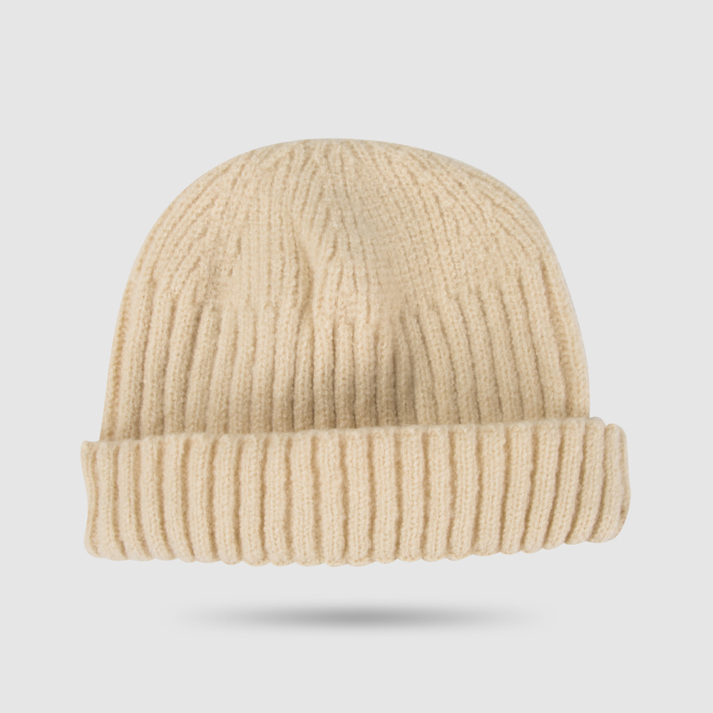 105g Weight Office, Outdoor, Travel, Birthday, Festival, Sports, Shopping Occasion Stripe Pattern Unisex Gender Hip-Hop Style Light Grey, Grey, Beige, Green, Blue, Wine Red, Camel, Yellow, Black Color One Size Size Korean Melon Hat Warm Pure Color Knitted Wool Hat Outdoor Hat Hip Hop Tide 9
