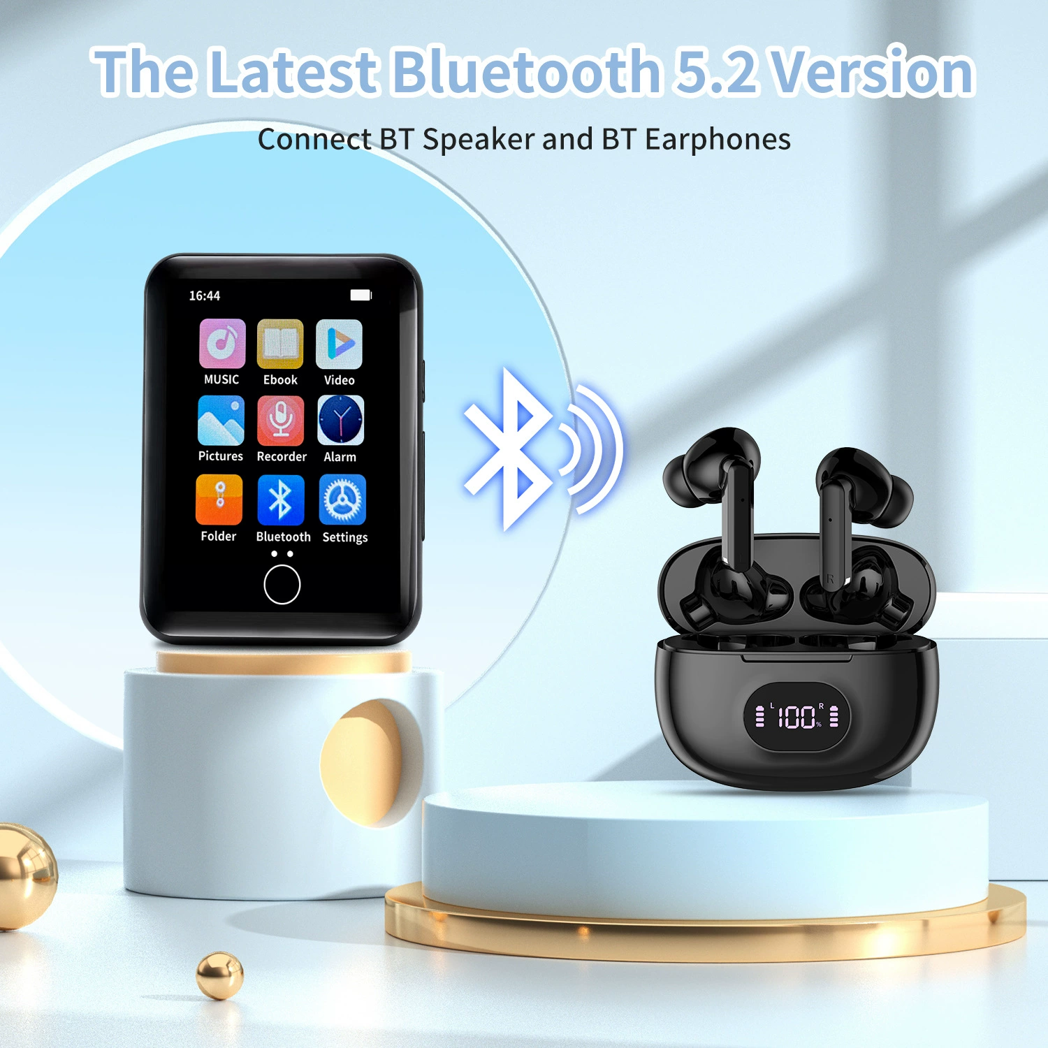 Плеер для студентов, MP3, Bluetooth, MP4, MP5