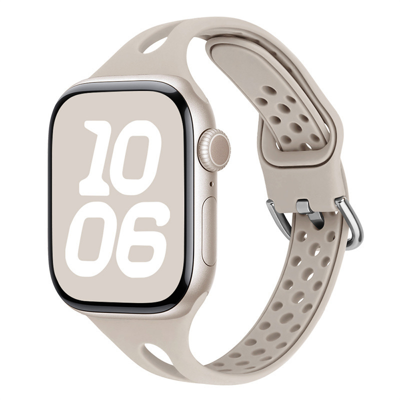 Water Drop Slim Waist Silicone Strap Suitable for Apple S10 Watch S11 iWatch 9th Generation Apple Watch 876SE Water Drop Slim Waist Silicone Strap Suitable for Apple S10 Watch S11 iWatch 9th Generation Apple Watch 876SE