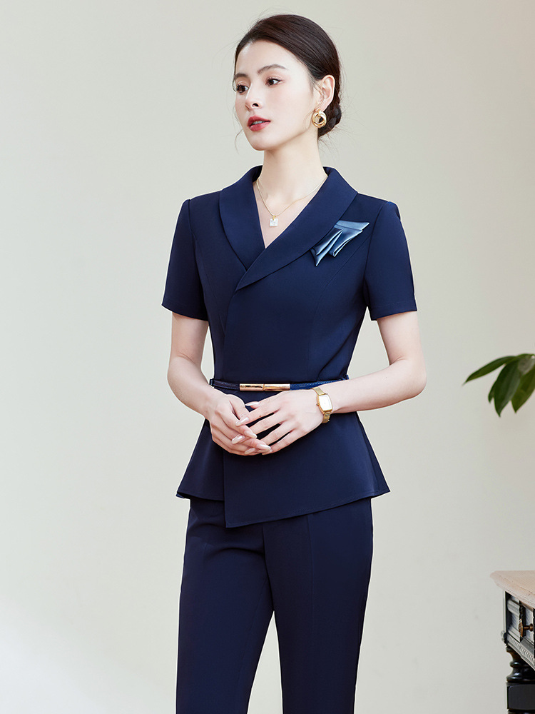 Black summer professional elegant fashionable set for hotel
