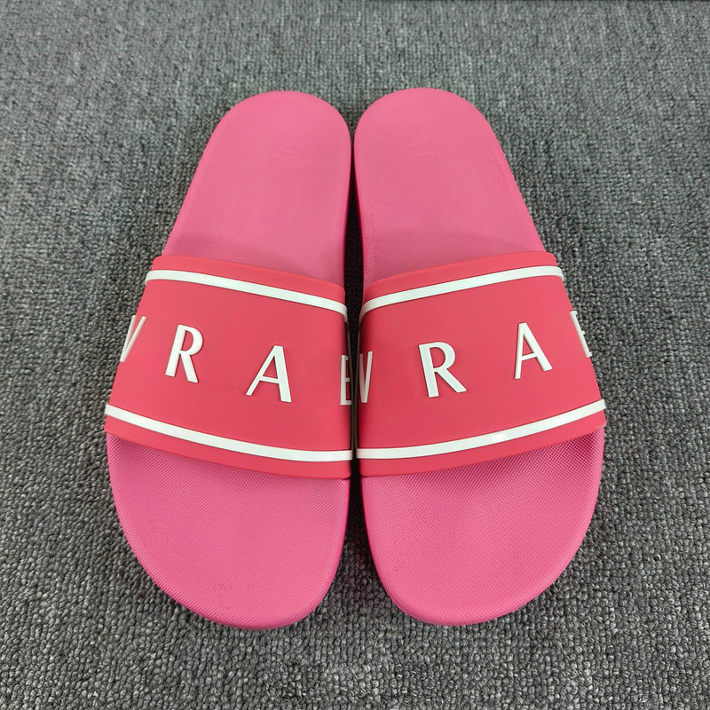 Guangzhou Export Large Size Men's and Women's Slippers Cambodia Vietnam Turkey Summer Outer Wear Letter Printed One-Line Sandals