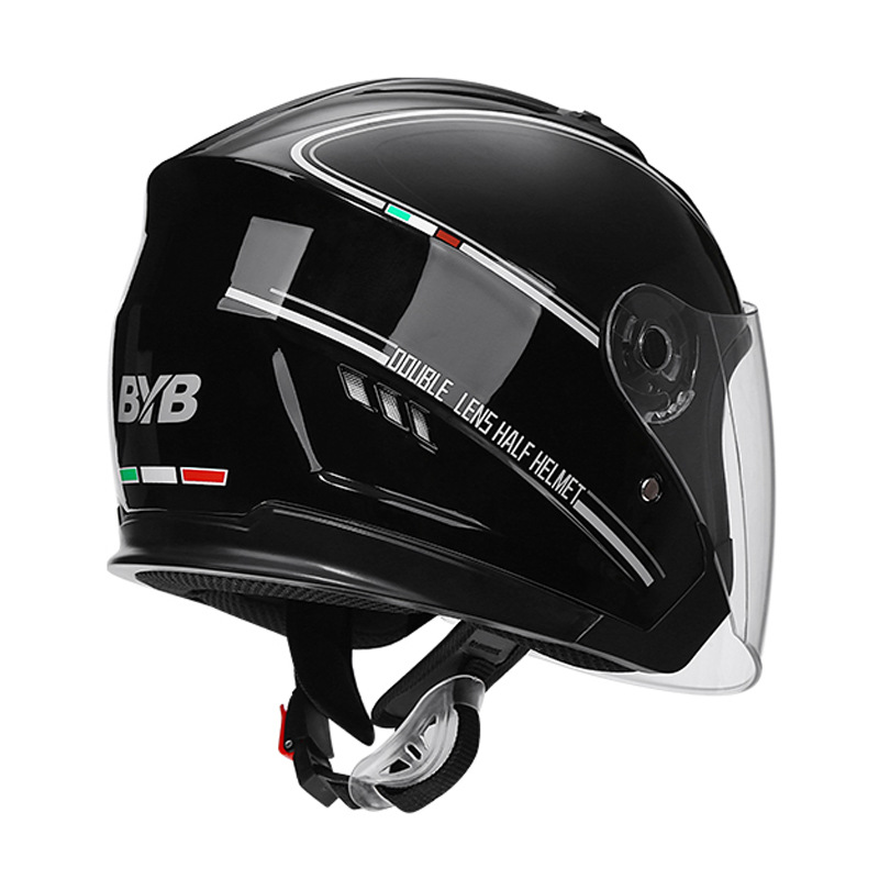 [Personalización] Casco de motocicleta eléctrica transfronteriza de comercio exterior cuatro estaciones anti-fog universal doble lente para montar