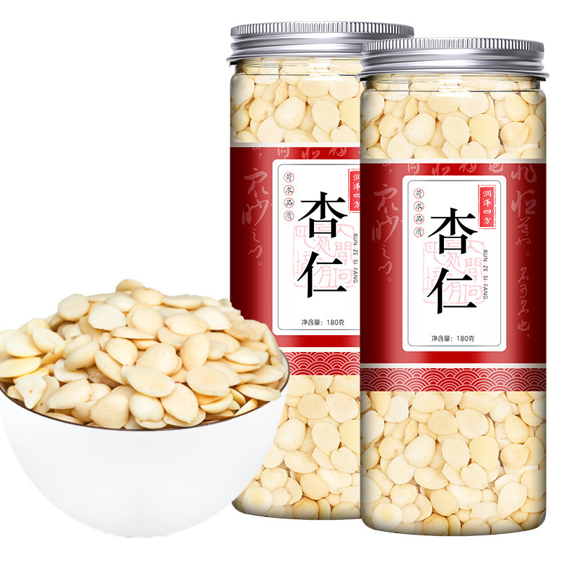 White Almond Peeled Northern Almond Bitter Almond Almond Slices Light Almond Powder Raw Materials Original Chinese Medicinal Materials Wholesale