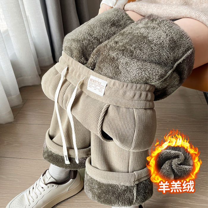 Khaki-thick velvet [sheep velvet]