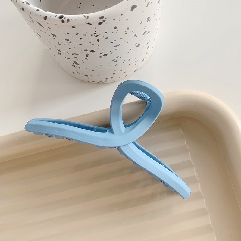 Pinza para el cabello de placa de color coreano ins Maillard, pinza para el cabello de color té con leche de otoño e invierno, pinza para el cabello grande de textura simple