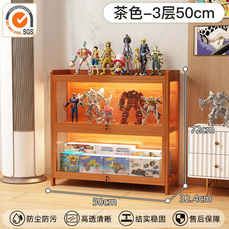 ロック可能なアクリルフィギュアディスプレイキャビネット、透明防塵ディスプレイスタンド、レゴブラインドボックス装飾品モデル収納キャビネット|undefined
