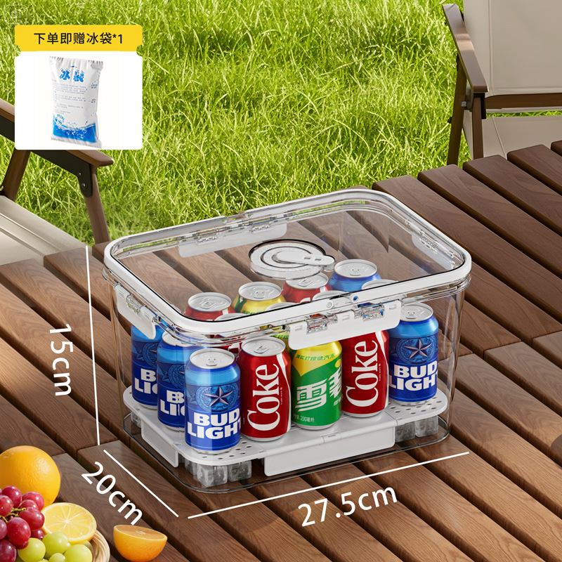 フルーツ弁当箱ポータブルキャンプピクニックモバイル小型冷蔵庫食品グレードポータブル鮮度保持ボックス密封された大型サイズ|undefined
