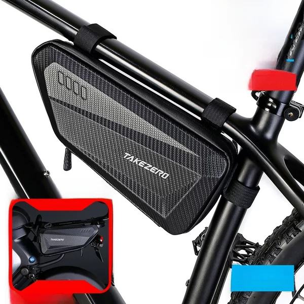 Takezero Bicycle Hard Shell Triangle Upper Tube Bag Motorcycle Motorcycle Side Bag Electric Vehicle Rack Rear Hanging Side Bag