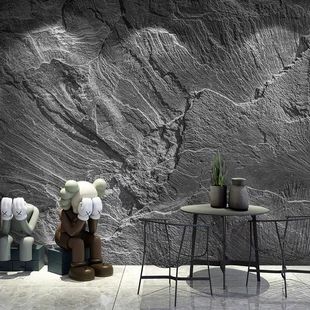 3D Stereo Rock Wallpaper Anti-Real Industrial Style Stone Texture Stone Wall Covering Imitation Slate Stone Star Moon Stone Wallpaper