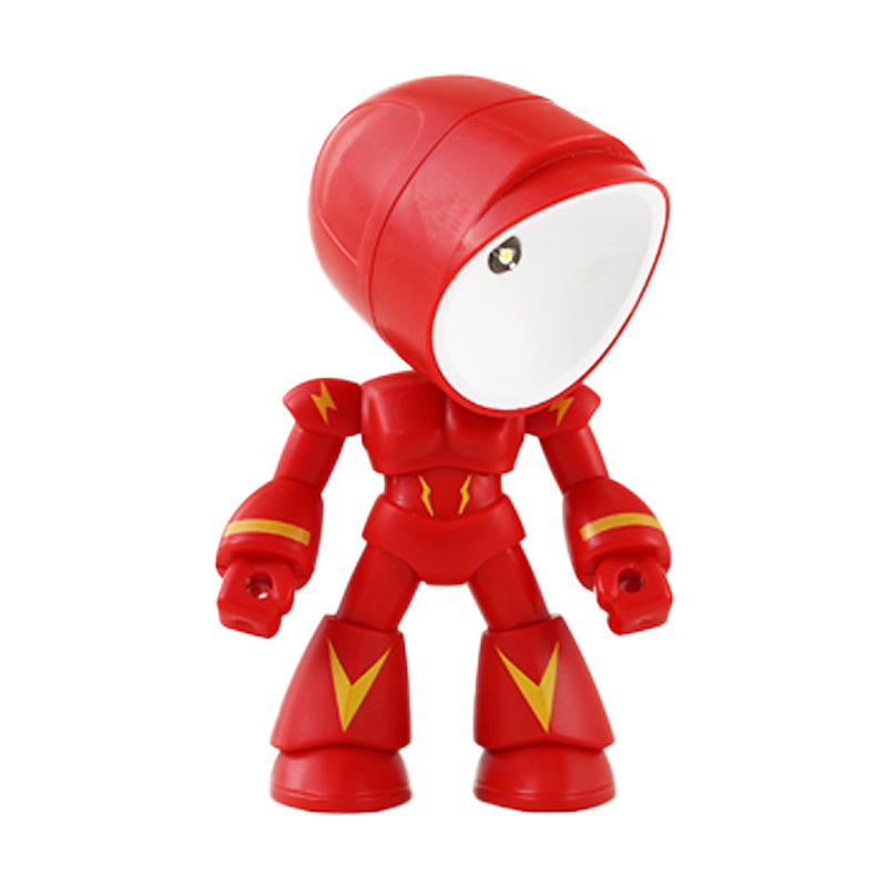 ミニスタンドのデスクトップの小さな置物夜灯ロボットの手作り創意的な男の子のおもちゃの子供の誕生日プレゼント|undefined