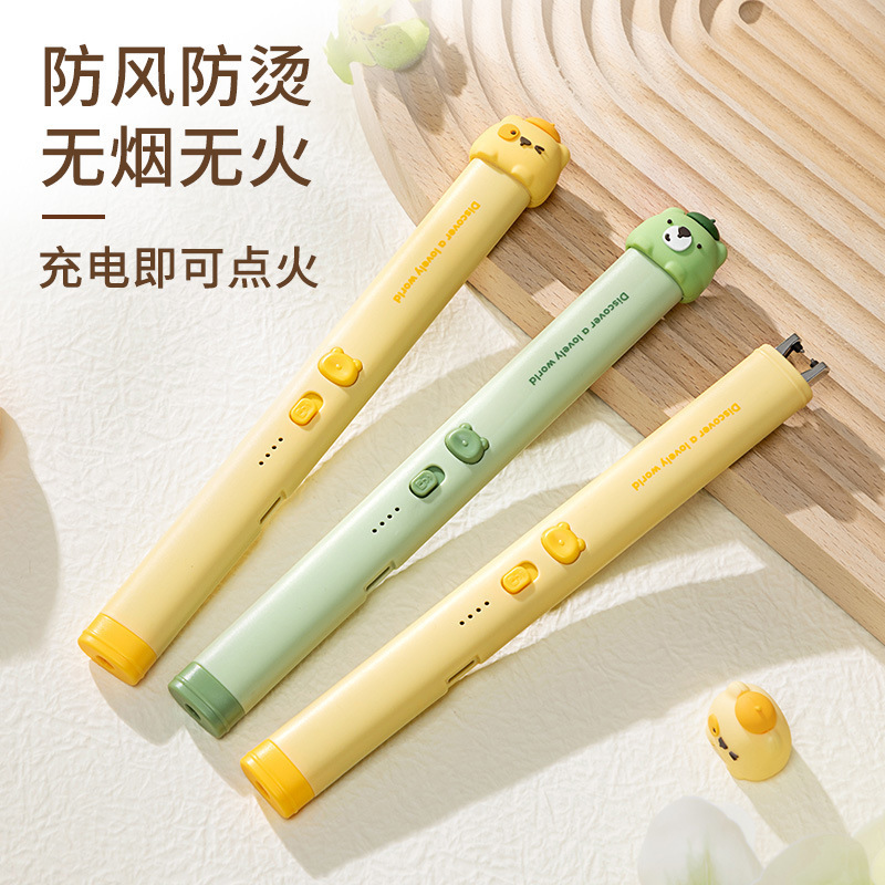 新款脉冲点火器家用卡通厨房防烫电子点火枪户外防风打火机批发