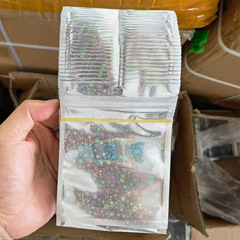 Star Pattern Laser Yin Yang Bone Pouch Gift Decorated Daily Skincare Products Translucent Packaging Bag