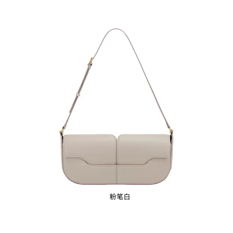 Polene 2025 新しいホットスタイルファッションバゲットバッグ Osmo スムースレザーポータブルショルダー脇の下の女性のバッグ|undefined