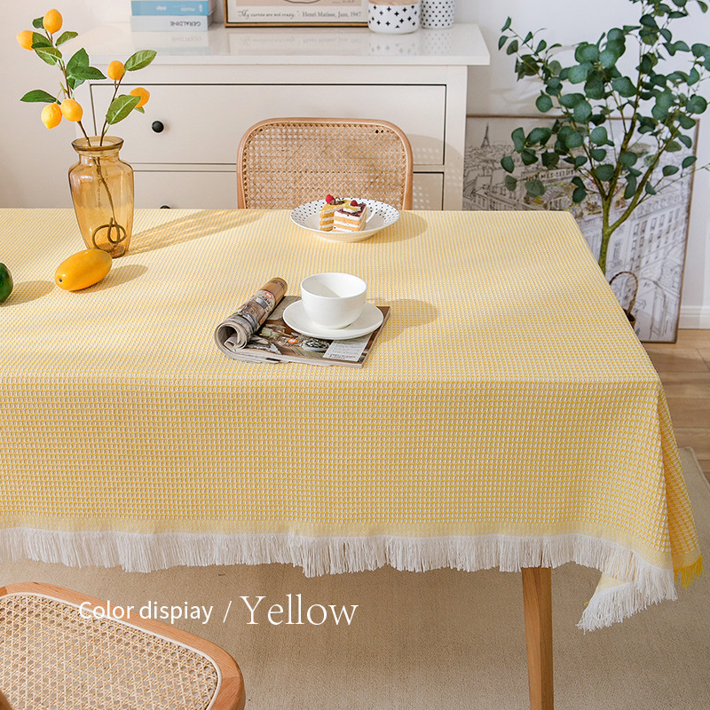 北欧の綿麻のテーブルクロスの長方形のお茶のいくつかのフリンジレースのテーブルクロスは写真を撮って軽くて豪華な食事の布のネットの赤い丸いテーブルクロスはキャンプします。|undefined