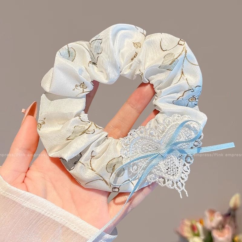 Anillo de cabello de intestino grande coreano para mujeres de alto nivel toallas cuadradas cuerdas de cabello de alta elasticidad y elásticas duraderas flojas flojas