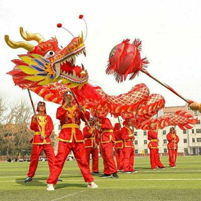 Manufactor Direct selling No. 3 Dragon Dance Oxford Calico Gilding Dragon Dance perform Festival day nongovernmental Teeming perform