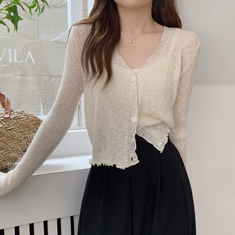 Кардigan из бамбука тонкий дышащий плащ для защиты от солнца, one size, 0,105 кг