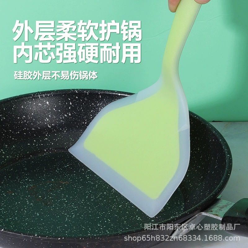 Фабричная оптовая полупрозрачная силиконовая лопатка Yuzi лопатка и жарочная лопатка домашняя готовка жарка овощи spatula кухонный инструмент