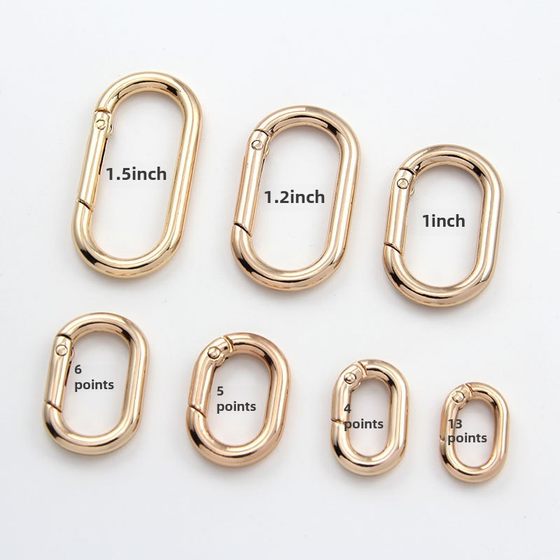 Runway ring spring ring oval denier ring zinc alloy special-shaped open ring luggage jewelry clothing hardware accessories