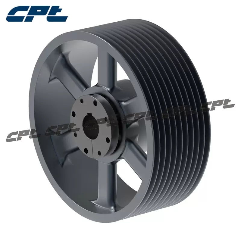 CPT 美标铸铁皮带轮 10-8V3000-N  配用QD锥套 辐条式