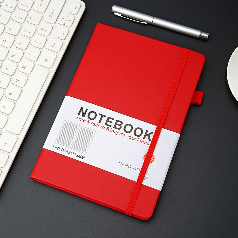 블루 다울링 페이퍼 메모장 펜 포켓 80g 100매 레드