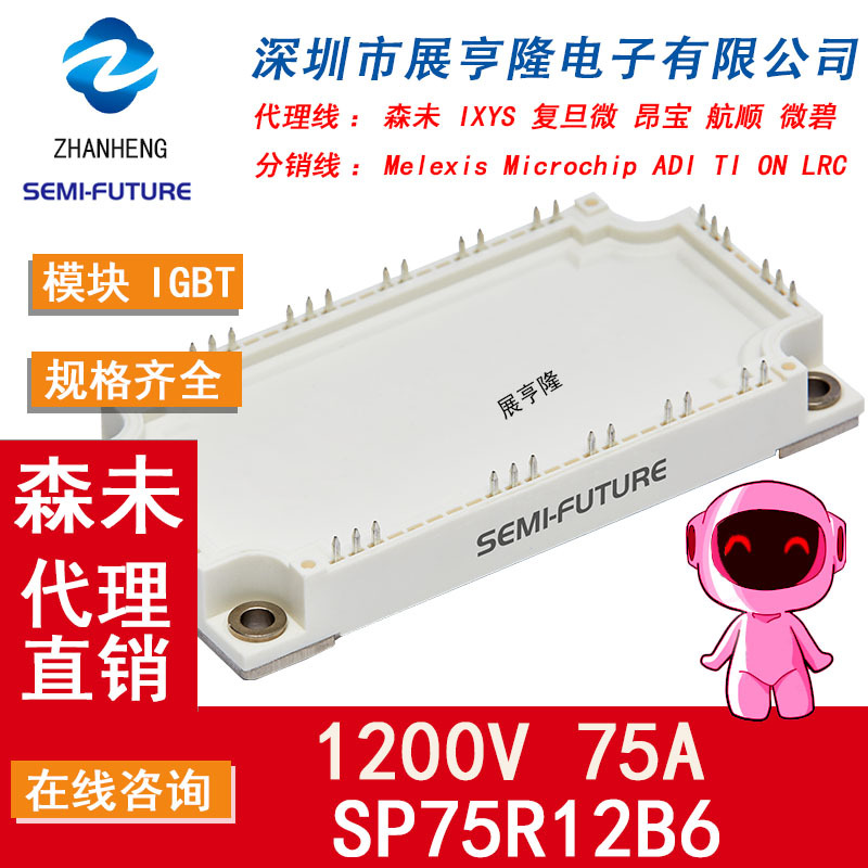 SP50R12H6 1200V 50A H类 EconoPIM2 森未IGBT代理 拍下咨询客服