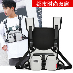 New 8862 Plain Oxford Cloth Running Chest Bag Street Fashion Sports Backpack Outdoor Cycling Bag
