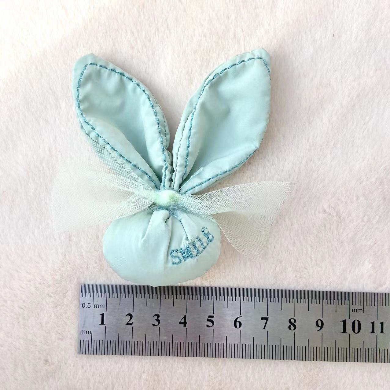 Factory Direct Sale Spring Item Korean Style Waterproof Fabric Letter Headband Accessory Clothing Accessory Rabbit Head