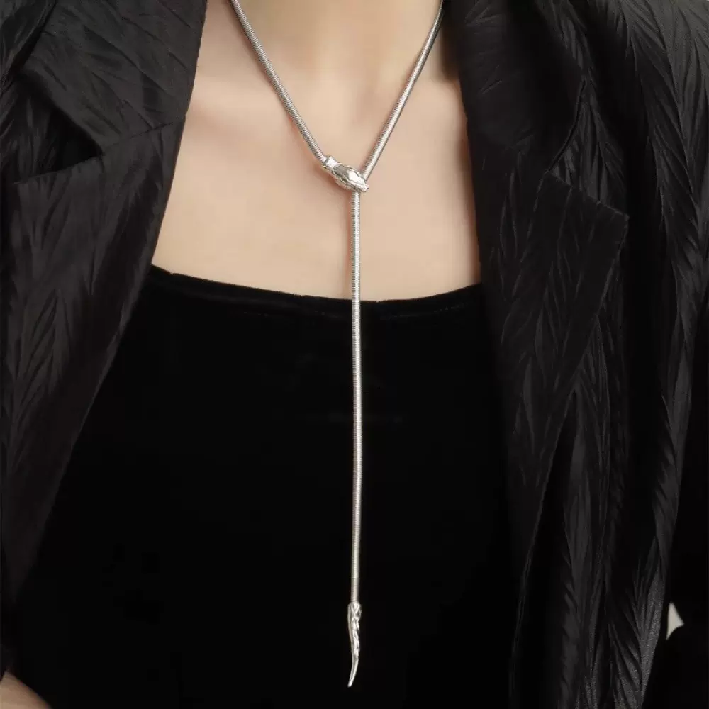 欧美风多用途蛇骨项链女腰链冷淡风简约百搭高级感手链毛衣链