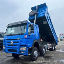 二手豪沃前四后八自卸车HOWO国三排放371马力源头工厂有价格优势