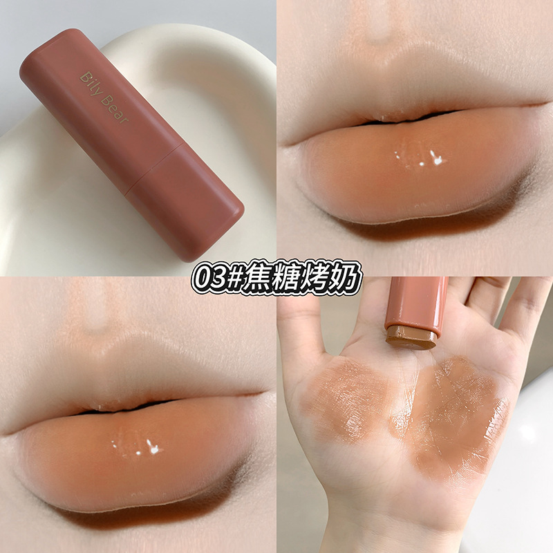 Bily Bear Hydrating Lip Balm, hidratante, anti-agrietamiento, maquillaje transfronterizo