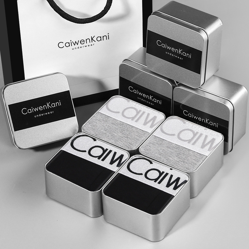 Black tin box, gift box, new collection, 4 pieces