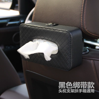 Box Tissue Box Sunroof Sun – Car tissue box/set - give-paper-towels-plaid-tissue-box-black-strap-style