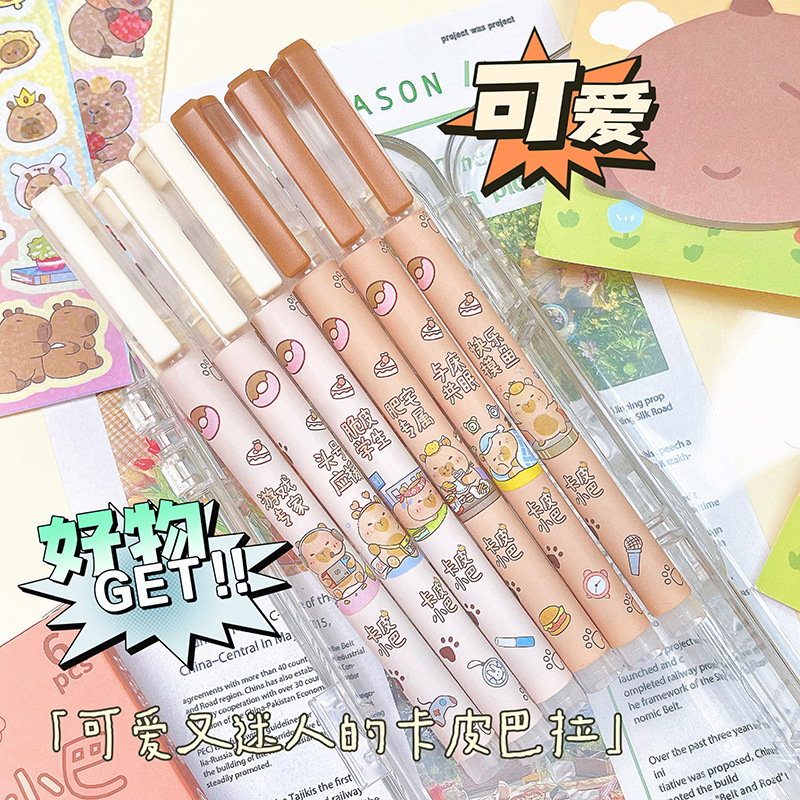 헤무 카피 발라 스트레이트 리퀴드 볼펜 속건성 대용량 인스 스타일 하이밸류 0.38 블랙 중성펜